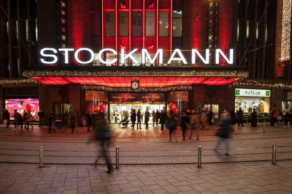 Stockmann department store, lights, Helsinki